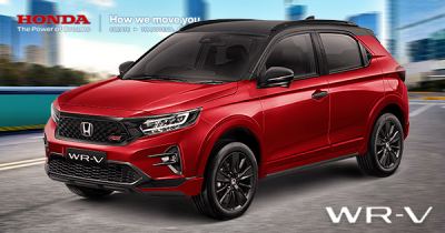 Warna Blazing Red Pearl Two Tone New Honda WR-V